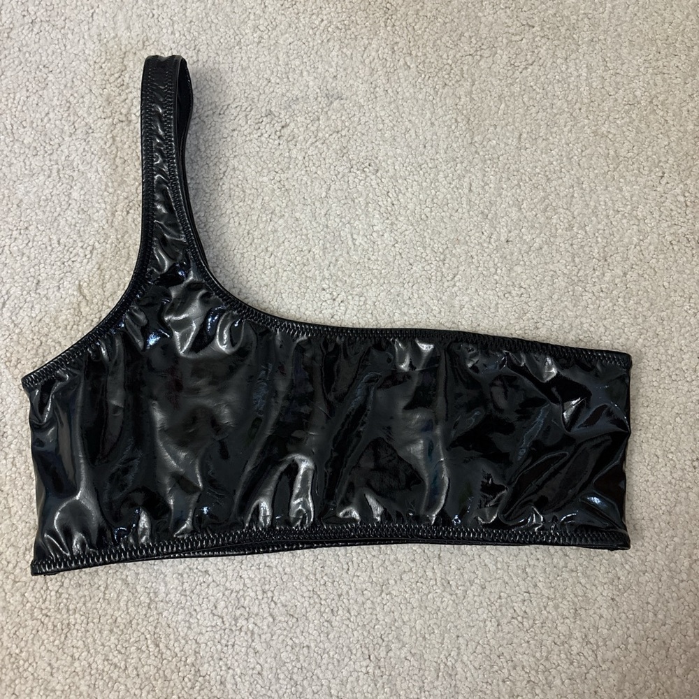 Triangl Swimwear Black Vinyl Top